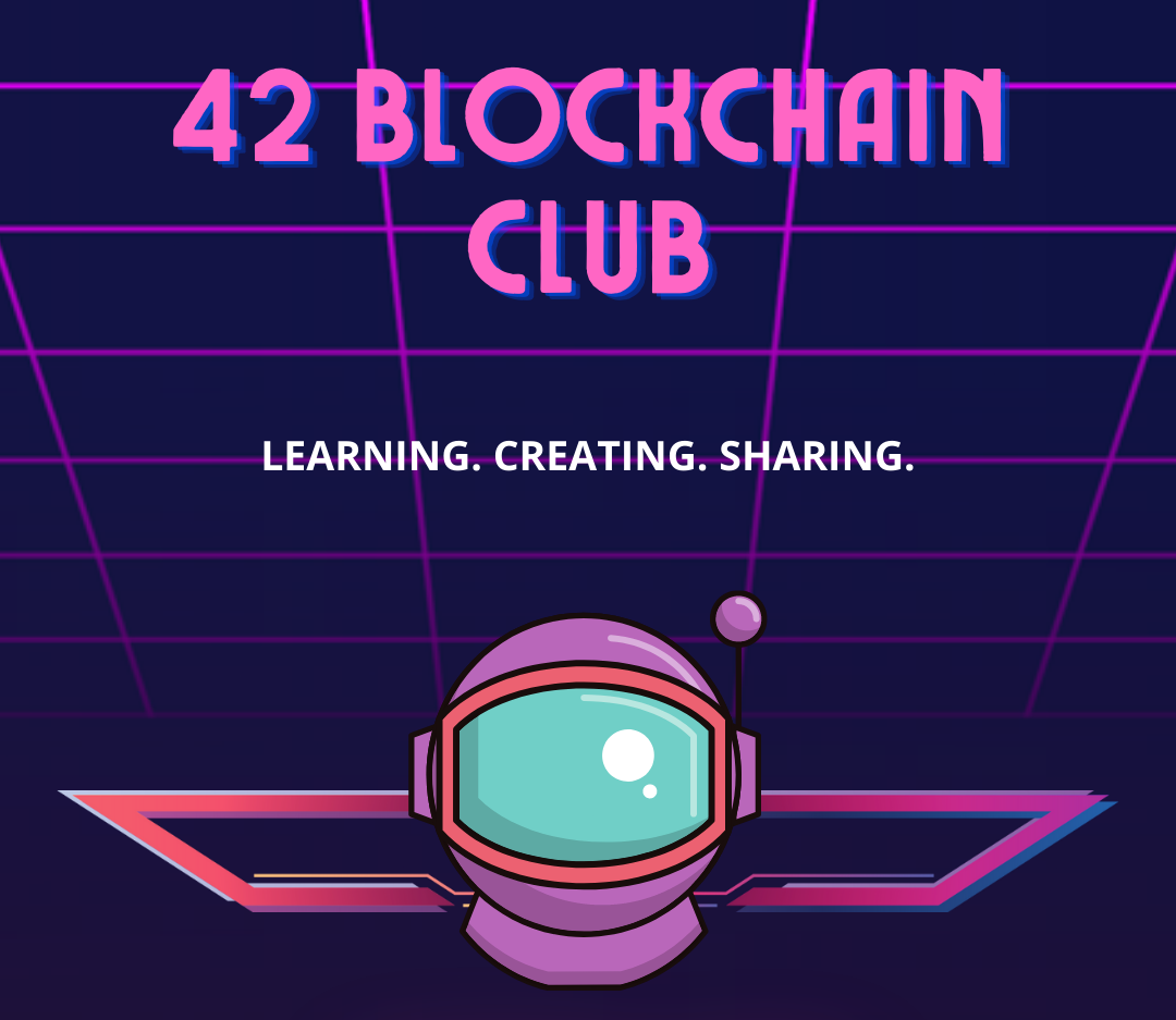 The blockchain club banner